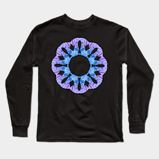 Blue mandala Long Sleeve T-Shirt